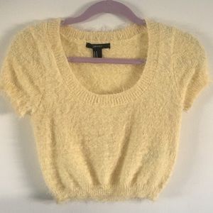 Fuzzy crop top